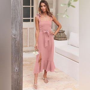 Women’s blush pink dress